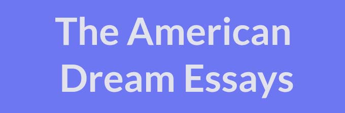 the american dream essay titles