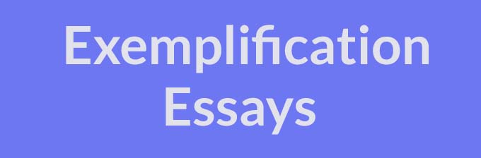 Exemplification essay topic